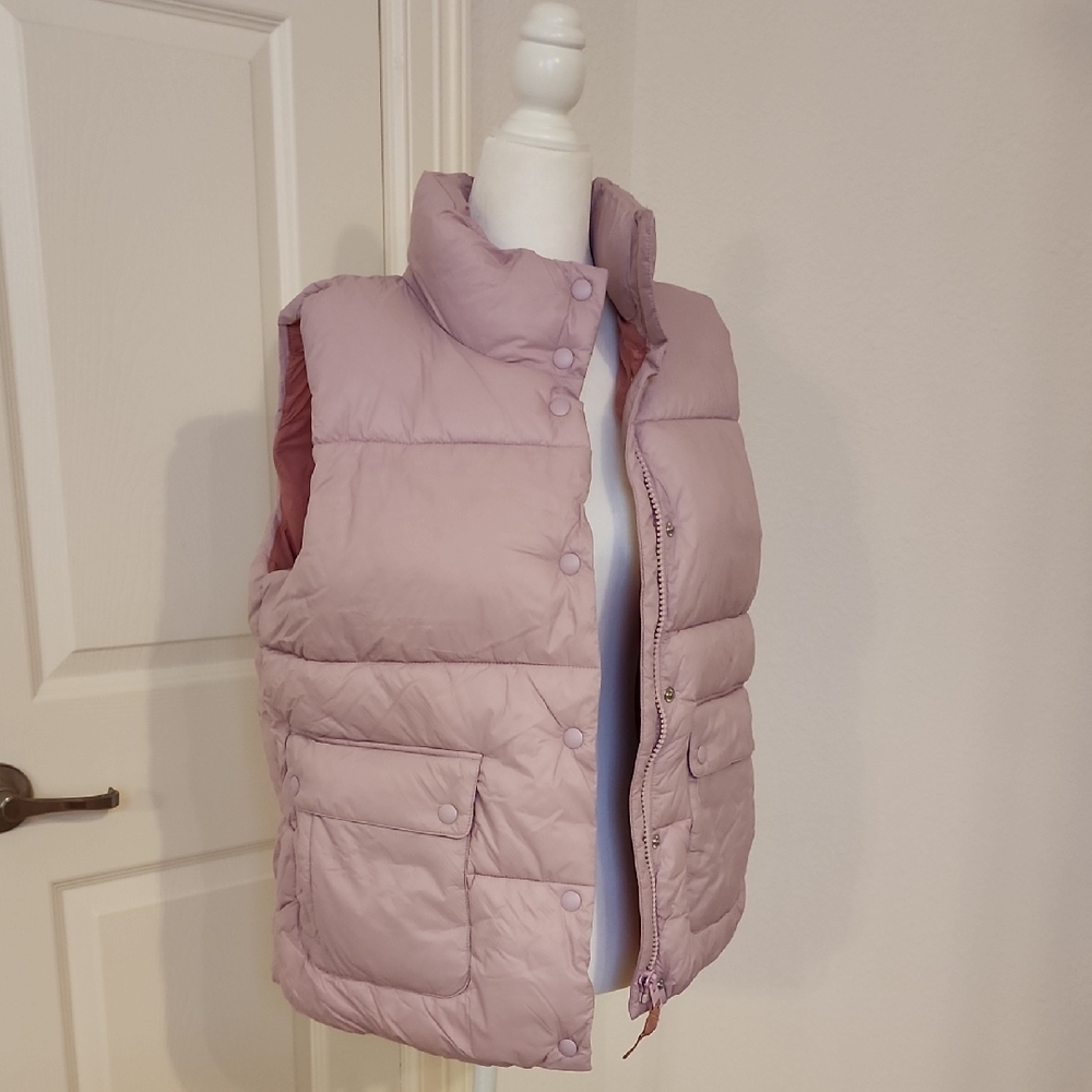 J. Crew Women's Light Pink Puffer Vest